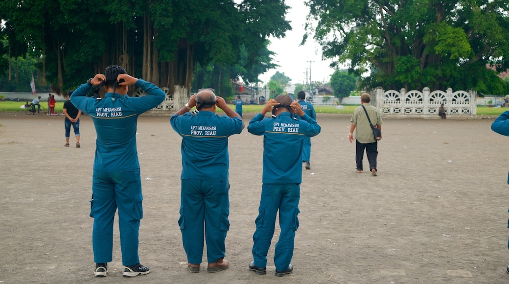 Yogyakarta montrant parc aussi bien que petit groupe de personnes