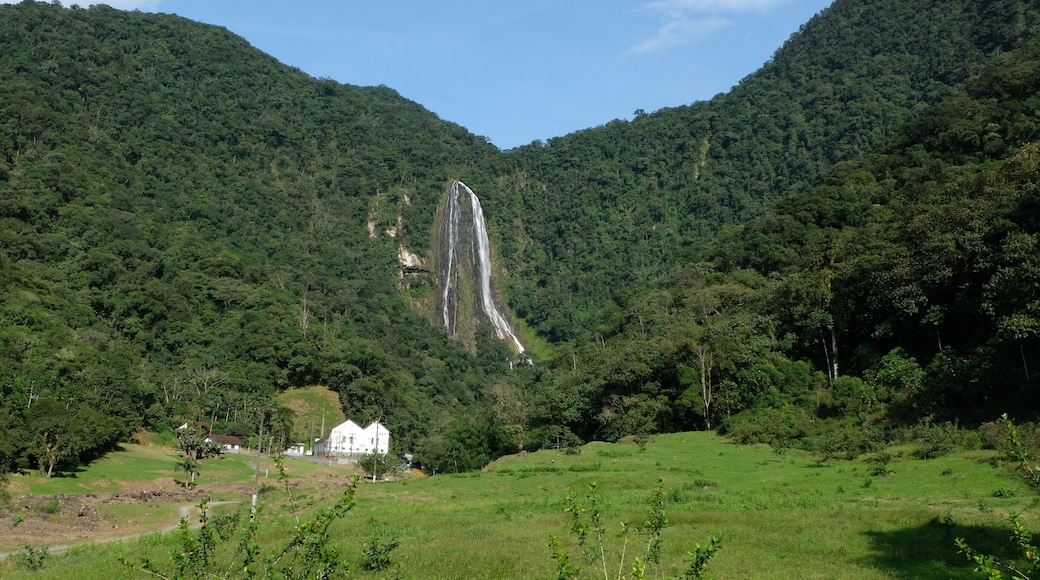 Waterfall at the old Pirai Electric Power Plant in Joinville, Santa Catarina, Brazil.