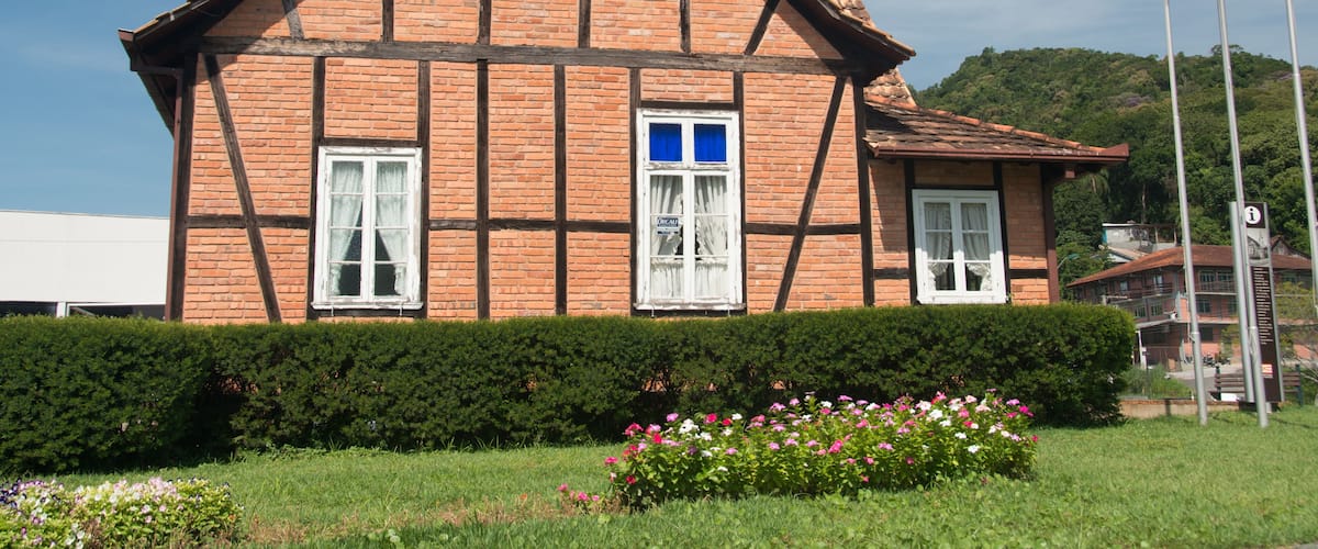 Centro histórico de Joinville, Santa Catarina, Brasil. Traços da imigração alemã na arquitetura.