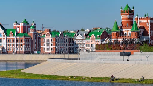 Sunny August day in the capital of the Republic of Mari El