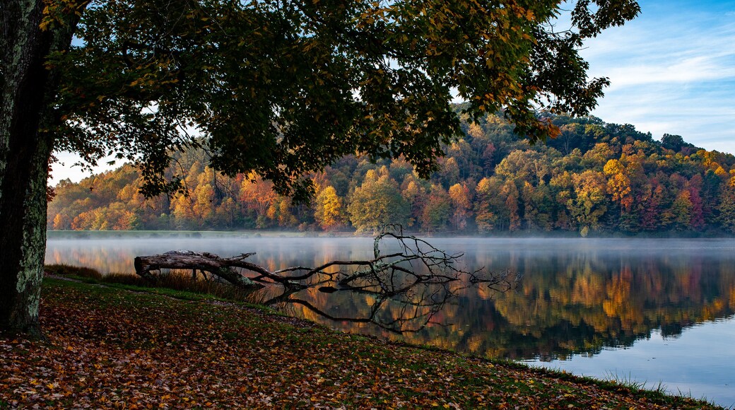 Foggy Autumn Morning - Still Waters of Big Ditch Lake - Appalachian Mountains - West Virginia