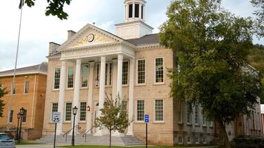 Wellsboro que incluye patrimonio de arquitectura