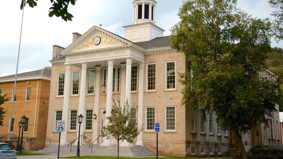 Wellsboro som viser historisk arkitektur