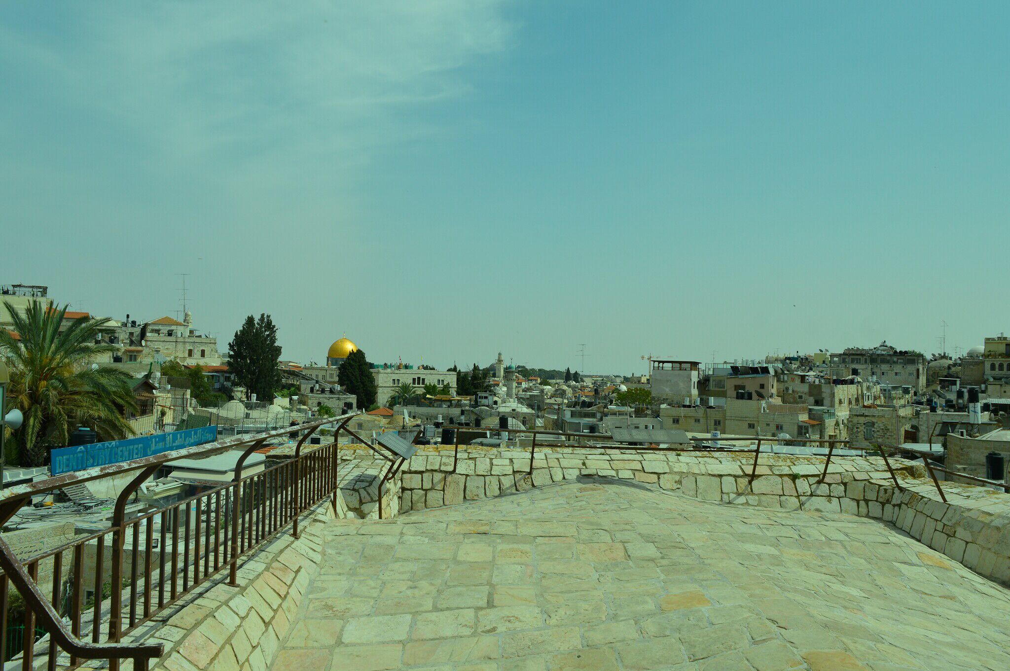 View over Jerusalem from the City Walls 
