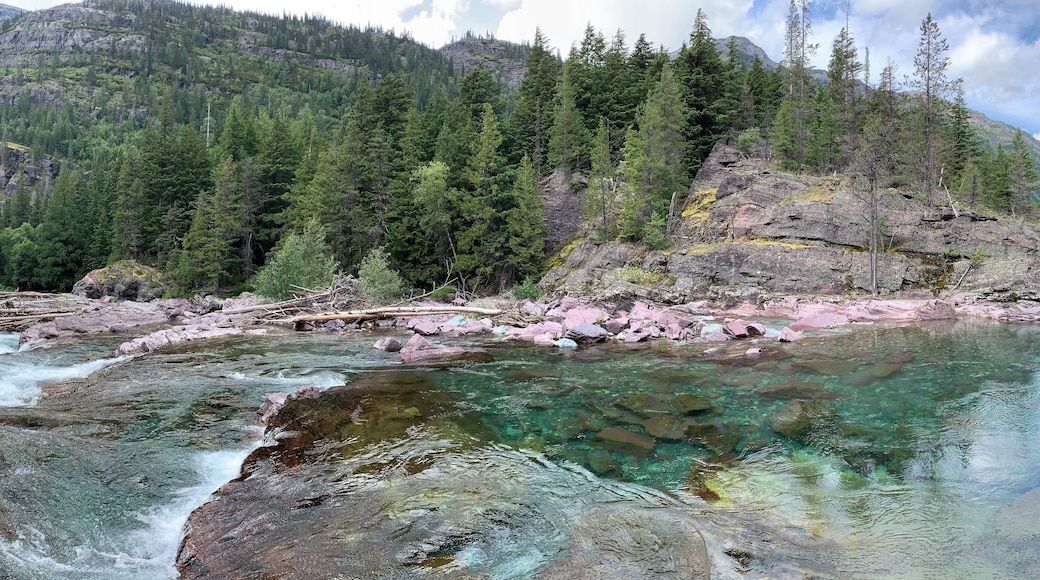 Crystal clear waters of Glacier National Park