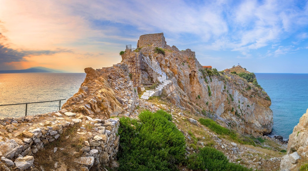 The abandoned fortress of Kastro in Skiathos island, Sporades, Greece.