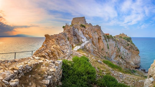 The abandoned fortress of Kastro in Skiathos island, Sporades, Greece.