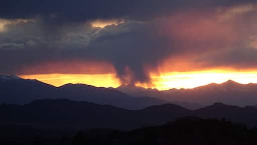 Beautiful sunset over the Rocky Mountains. Taken from my air bnb that I had for a few days. Westcliffe is a dark skies area so it is the bare minimum of lights allowed so you also get amazing stars as well.