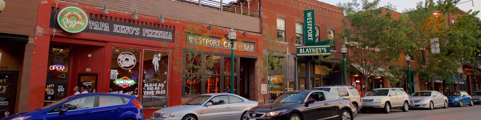 Westport showing a sunset