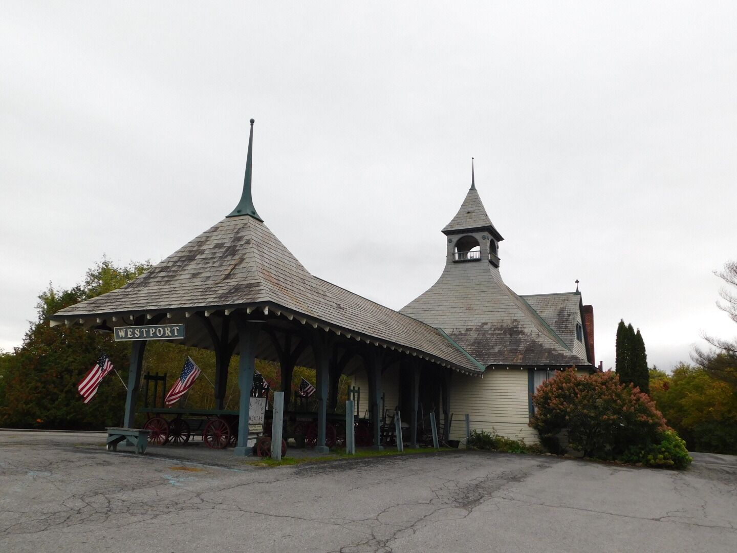 The historic Westport Railroad Depot