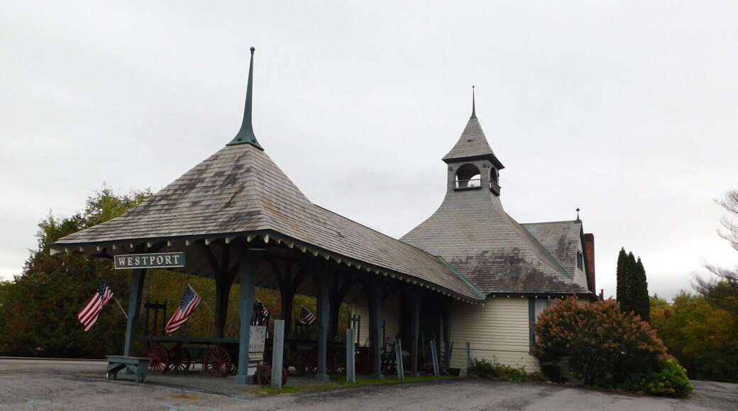The historic Westport Railroad Depot