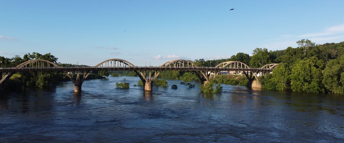 Bibb Graves Bridge over the Coosa River in Wetumpka, Alabama