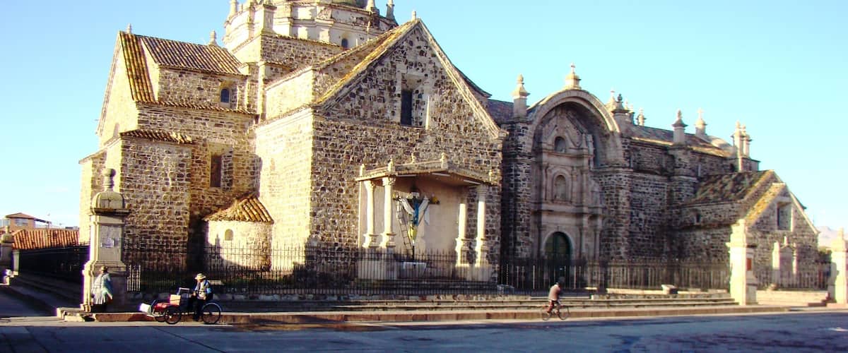 Church of Santiago Apostol (1685) in Lampa near Juliana (Puno Titicaca)