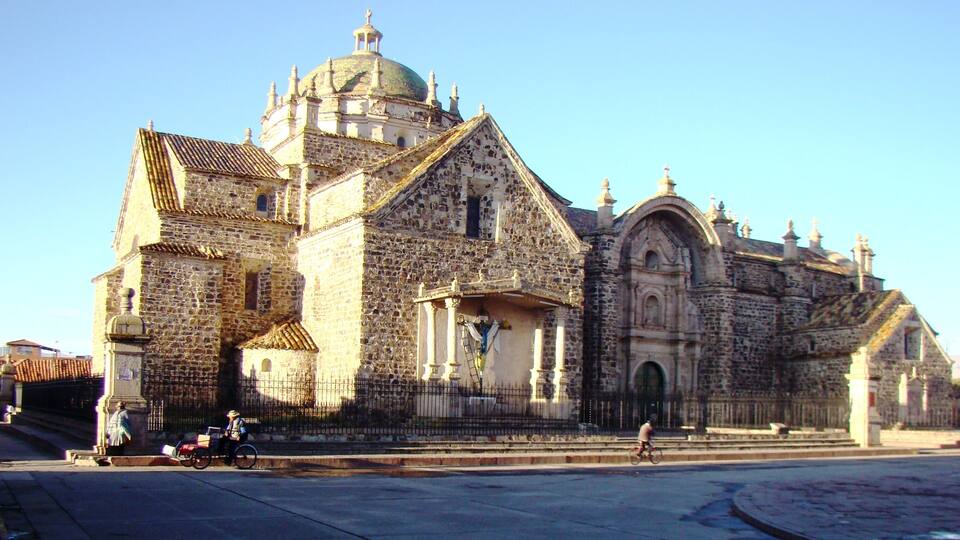Church of Santiago Apostol (1685) in Lampa near Juliana (Puno Titicaca)