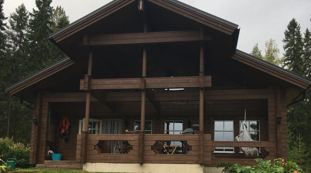 The cottage seen from the lake