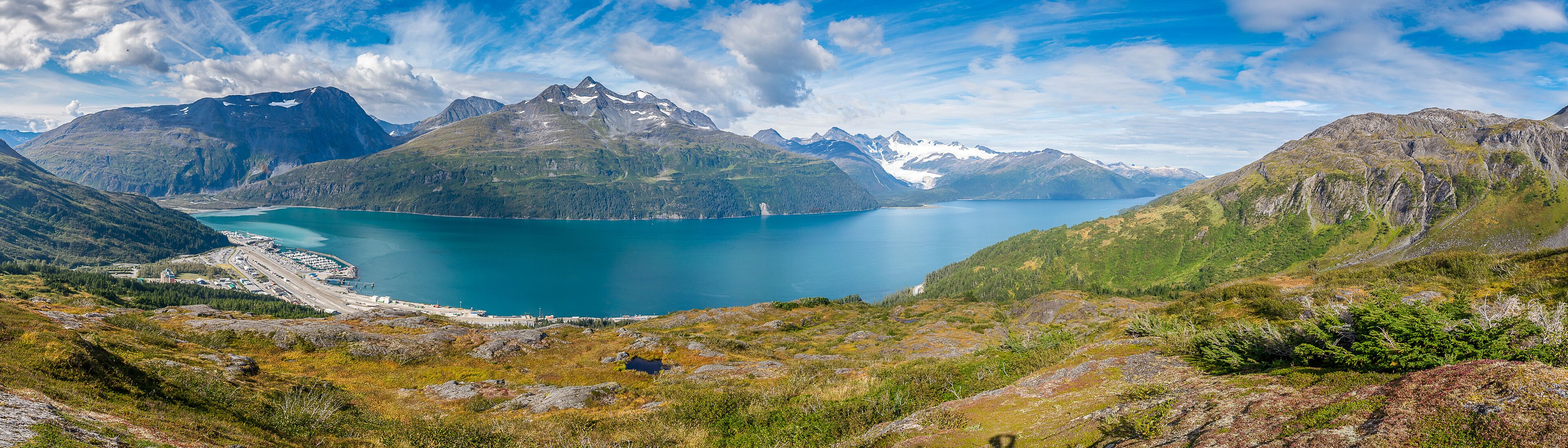 View of the Whittier and surrounding mountains, Alaska