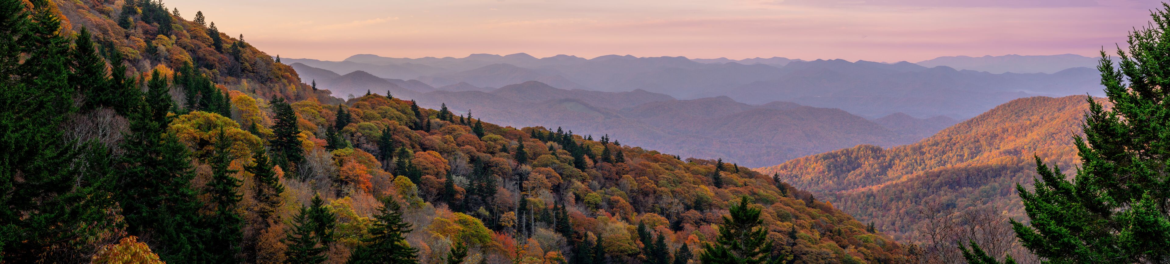 Autumn Colors From Waterrock Knob Overlook Along Blue Ridge Parkway