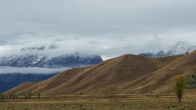 Snow on the Tetons