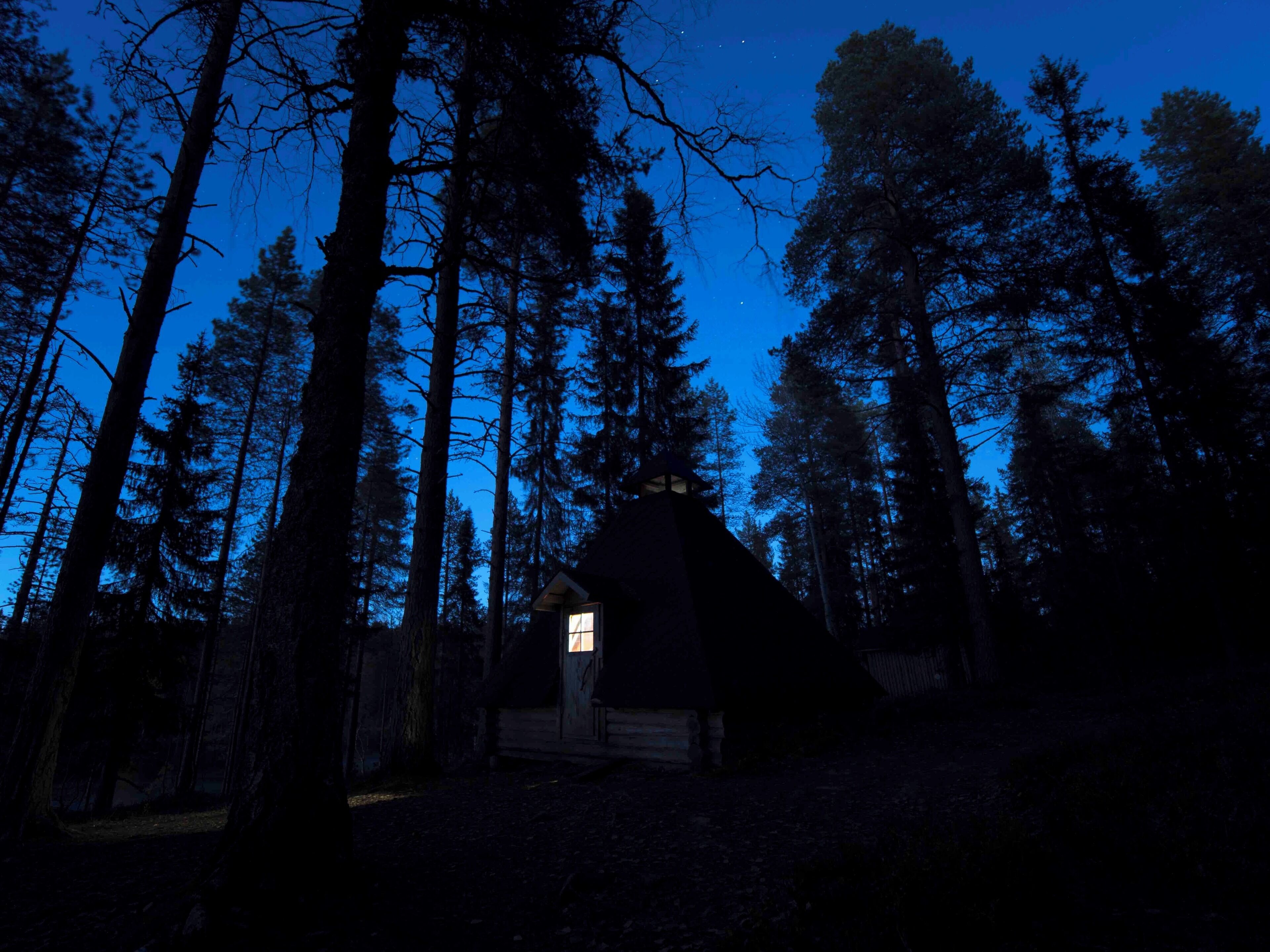 A wilderness cabin in Lapland