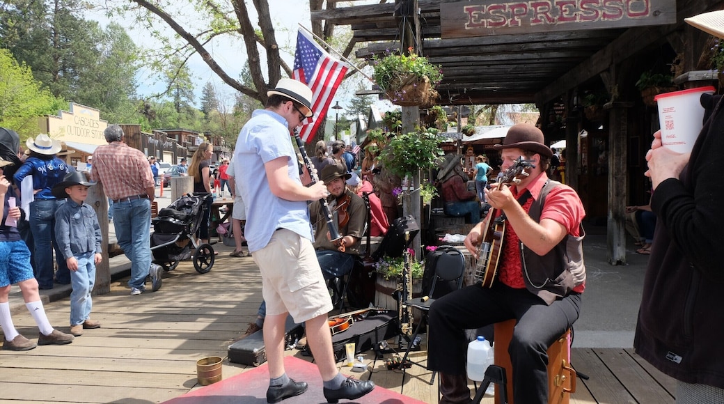 We happened upon the 49'er days festival in Winthrop over the weekend. The town was as lively as I've ever seen it. Lots of local folks were out to socialize, play games, eat, dance, listen to live music, and to see the Mountain Man Camp, more on that later...