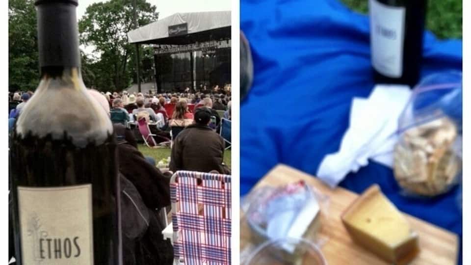 Great spot for outdoor shows that usually cater to the middle aged and older crowd. If you want to feel young, this is the place to be. Good wine, too. If you're curious, that's Jethro Tull on the stage.