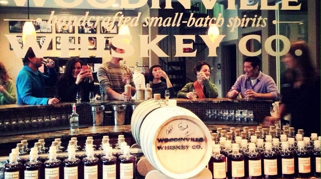 At Trover we like to be hands on. We personally go out to find you the best gems in town. It's not easy, but someone's got to do it.
Here you see we went Whiskey tasting. It's okay, I already know what you're gonna say, and from the bottom of our hearts you are welcome.
Don't let the run-of-the-mill facade of this building fool you, the interior of Woodinville Whisky is lovely. Once inside you get 3 tastings: Bourbon, Rye, and Vodka.
All are fantastic, smooth and have a punch to them. The Vodka though was a pleasant surprise with a caramel scent and sweet finish.
You can also purchase an Age Your Own whiskey kit for the DIYers out there.
Enjoy!