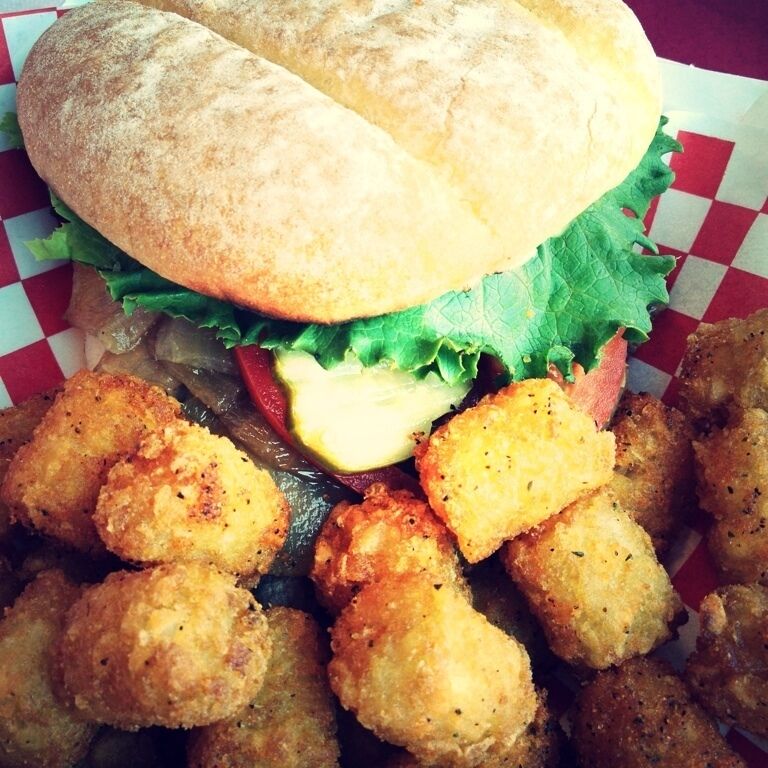 Kailua Style Turkey Burger with Tots