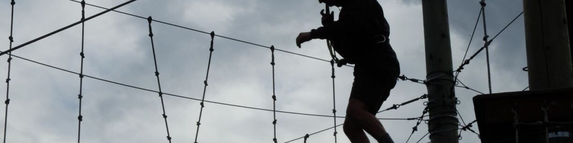 Fun and challenging ropes course about 40' off the ground... Enough to incite genuine fear. The Trover team spent 2.5 here and we all loved it. About 70$ pp.