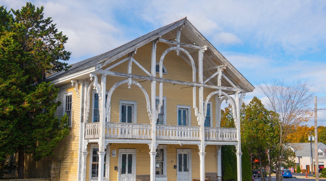 Wrentham Village Hall at 15 Franklin Street in historic town center of Wrentham, Massachusetts MA, USA.