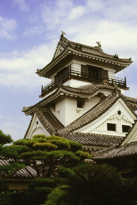 Low angle view of a castle, Kochi Castle, Shikoku, Japan