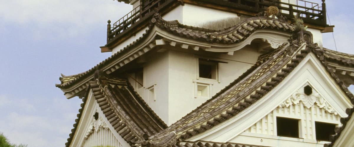 Low angle view of a castle, Kochi Castle, Shikoku, Japan