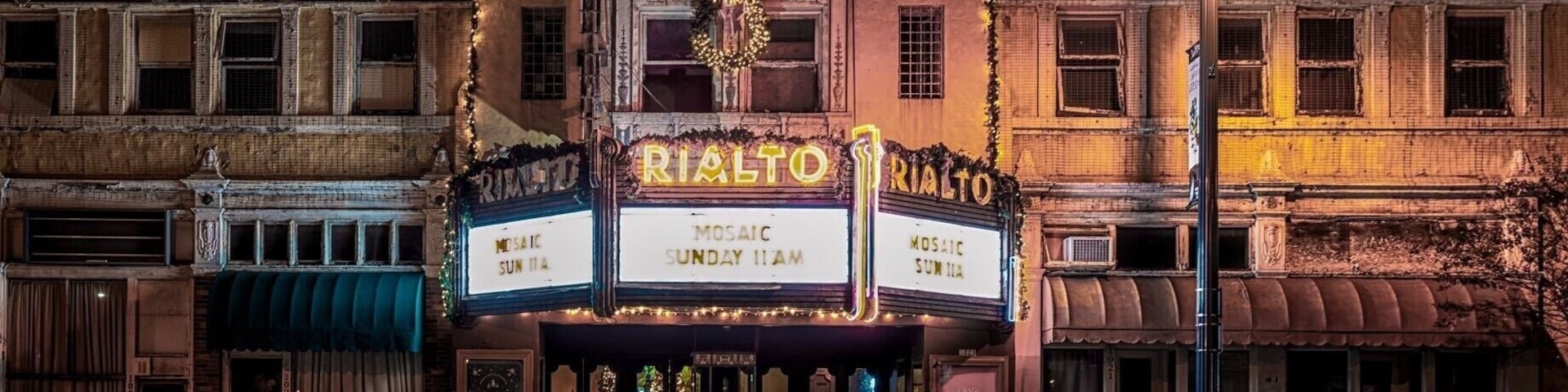 The Rialto at night