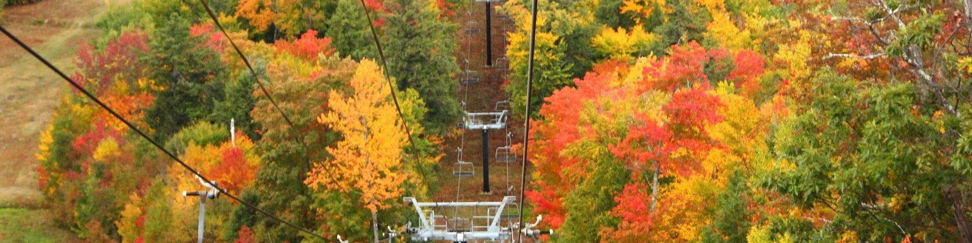 Back to ground from Attitash peak with lift.