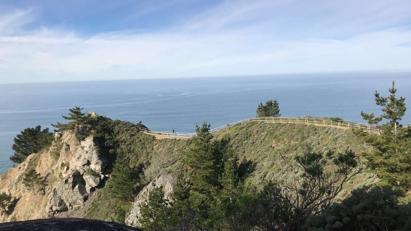 Overlooking the spectacular views from overlook