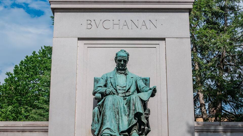 Monument to President James Buchanan, Meridian Hill Park Washington DC
