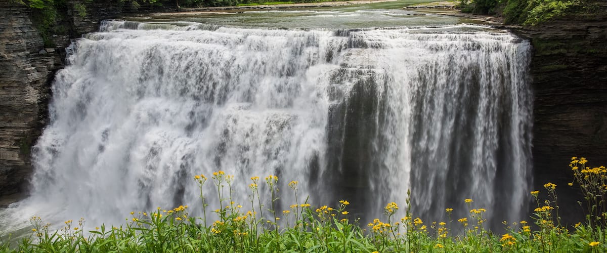 Middle Falls of the Genesee River, Letchworth State Park, Portageville, NY