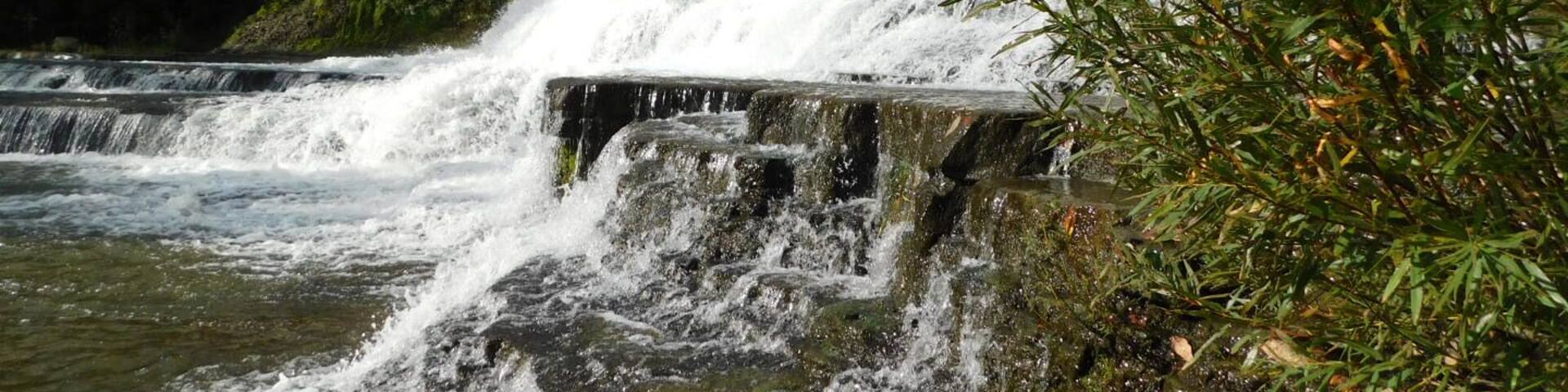 Wiscoy Falls is a series of beautiful cascades that are found on Wiscoy Creek near Portageville. I'm interested in exploring waterfalls and was shocked that this hidden gem was only about an hour away from my house. It's a beautiful spot perfect for quiet contemplation. #TroverRT