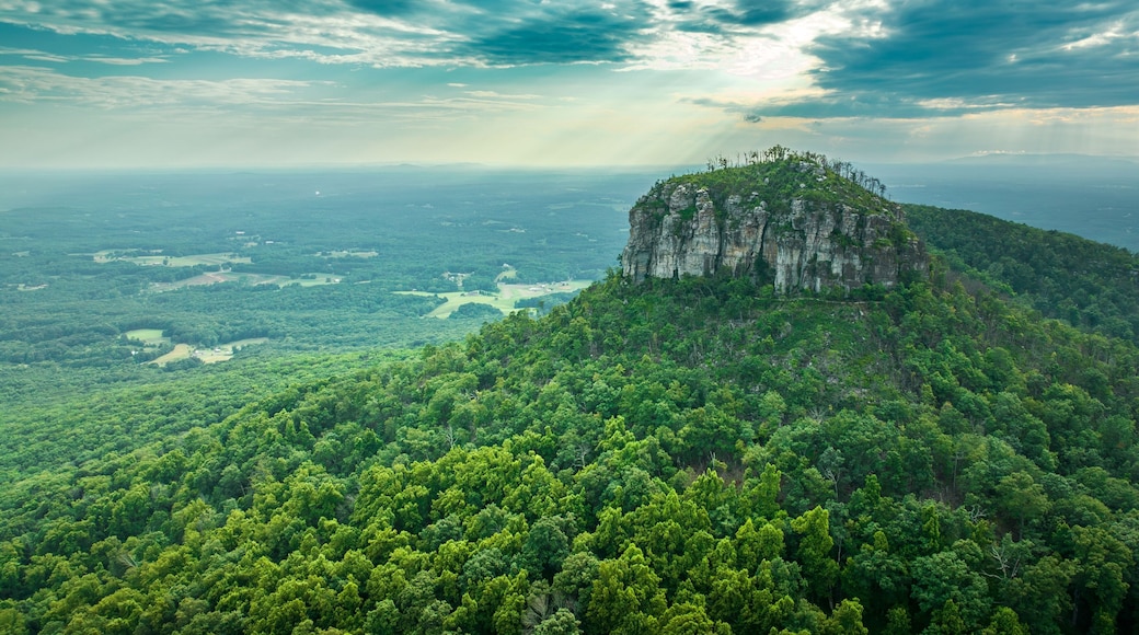 Scenic view of Pilot Mountain in North Carolina.