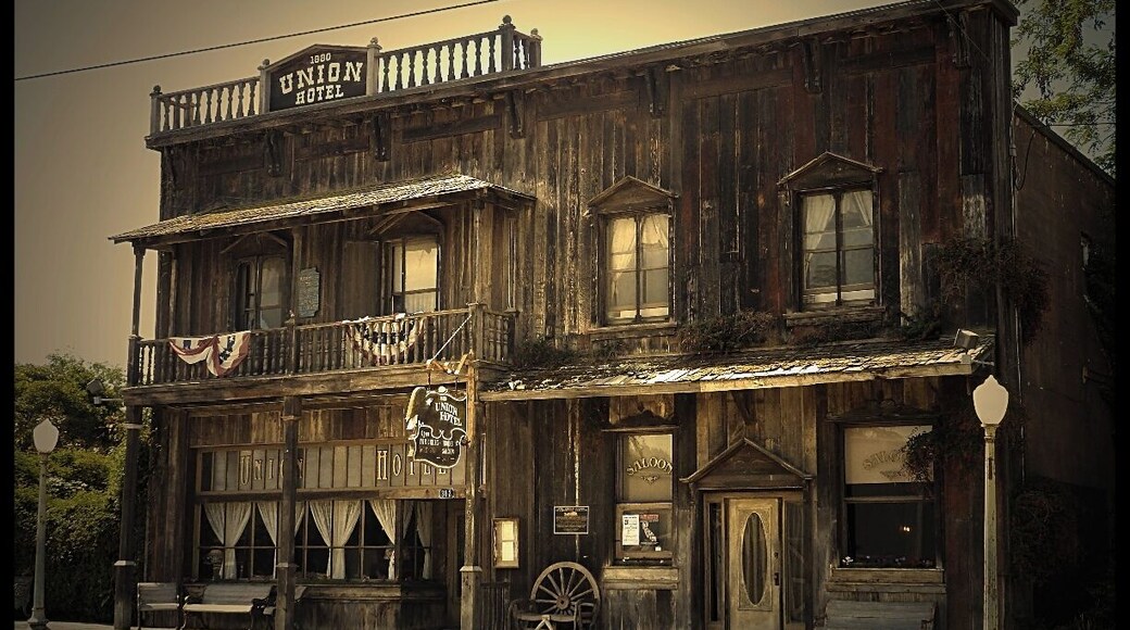 The 1880 Union Hotel. The small town of Los Alamos is home to antique shops included this beautiful hotel with a Saloon to match, like in the old days!