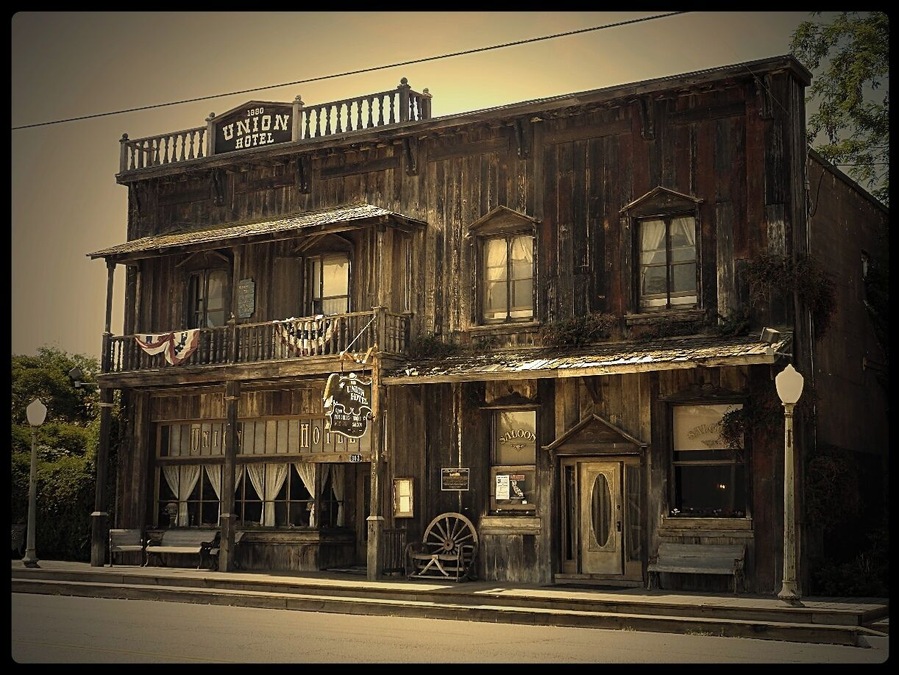 The 1880 Union Hotel. The small town of Los Alamos is home to antique shops included this beautiful hotel with a Saloon to match, like in the old days!