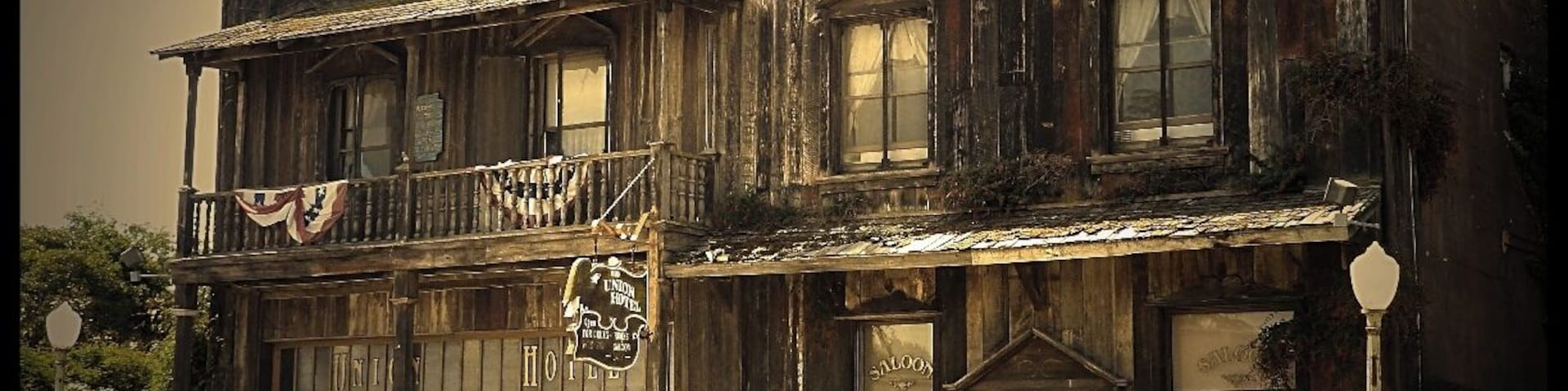 The 1880 Union Hotel. The small town of Los Alamos is home to antique shops included this beautiful hotel with a Saloon to match, like in the old days!