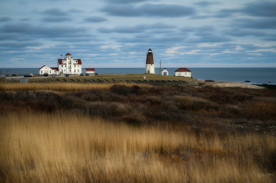 The Point Judith Light is located on the west side of the entrance to Narragansett Bay, Rhode Island as well as the north side of the eastern entrance to Block Island Sound. The confluence of two waterways make this area busy with water traffic and the waters around Point Judith are very cold and dangerous.
The site is very picturesque with plenty of locations to enjoy the seascape and take photos. The grounds are open to the public and there is enough parking space but the lighthouse itself has restricted accessibility since is still an active Coast Guard Station.
#lighthouse