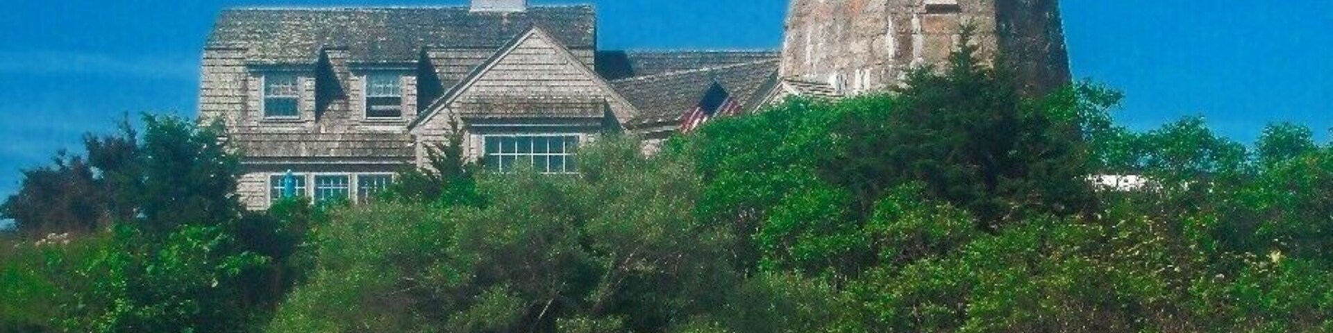 On Point Judith Pond, this is a private lighthouse built to be a functioning lighthouse by the owner but remains unlicensed.