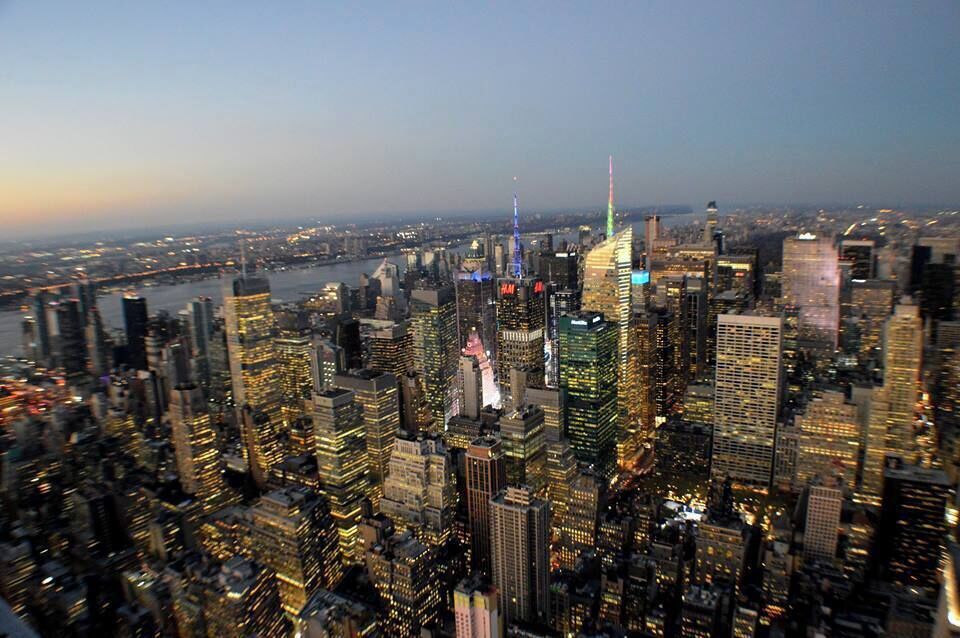 The view from the top of the Empire State building is spectacular! Buildings everywhere I look... #Patterns