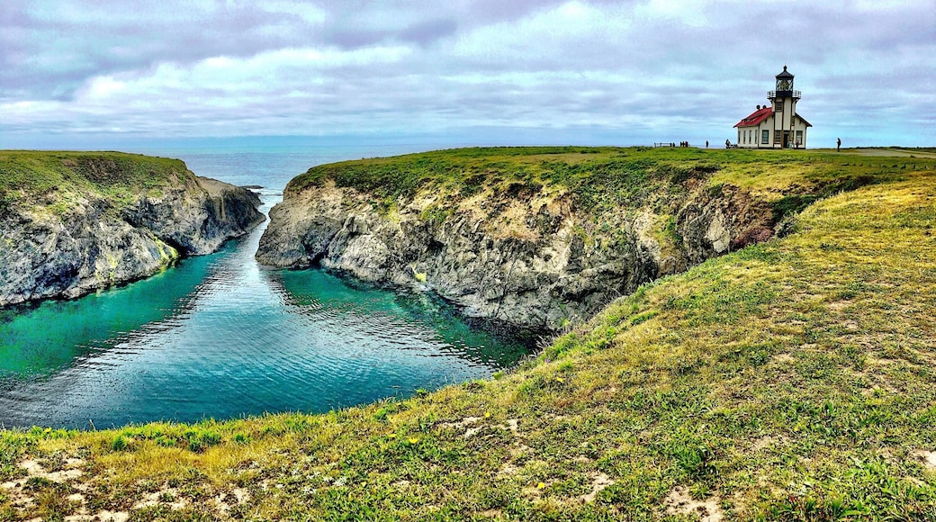 When visiting the quaint coastal town of Mendocino, this is a great place to stroll and enjoy the fantastic views, even on a cloudy day.