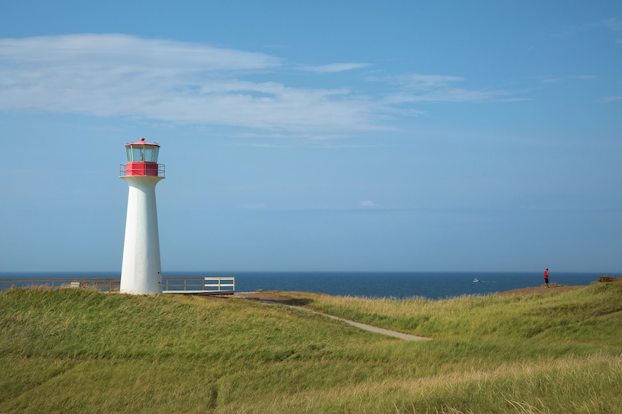 Cap aux meules lighthouse in Magdalen island