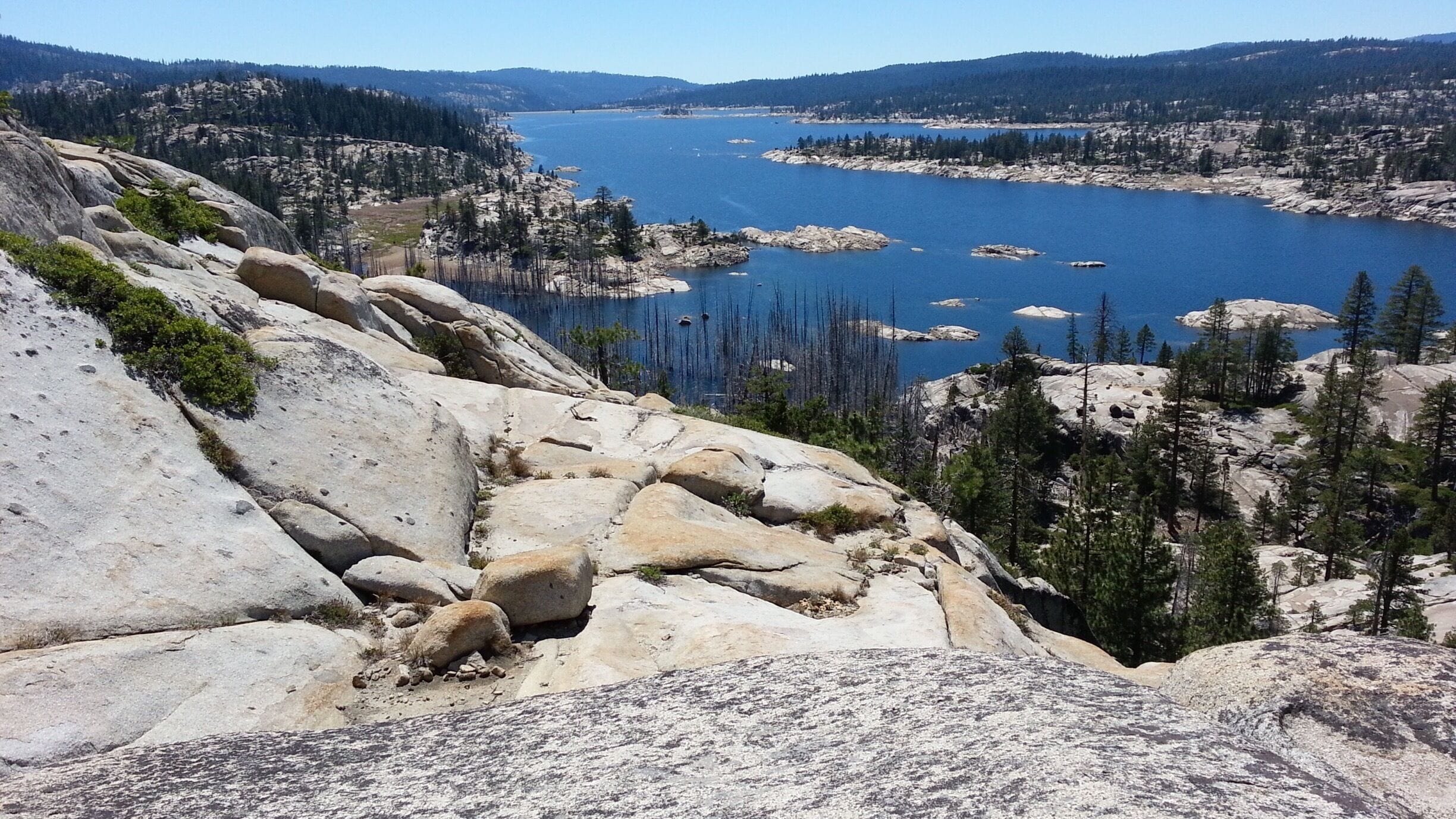 View of Spicer Reservoir from Sword Lake in the Carson Iceberg Wilderness of the Lake Tahoe National Forest. 
#nationalpark, #camping, #backpacking, #bearcountry, #leavenotrace, #packinpackout 