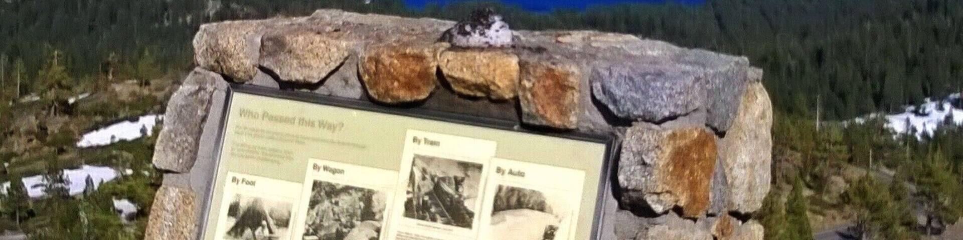 The vista point 1st the Summit gives a breathtaking view of Donner lake. #blue