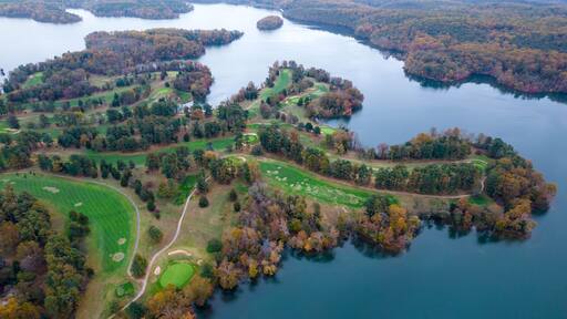 Aerial View of Pine Ridge Golf Course In Baltimore Maryland