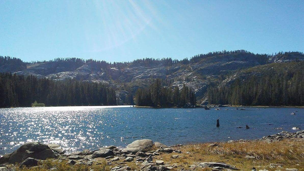 Beautiful day for short hike around Silver Lake.